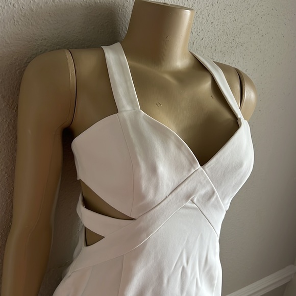 NWT Jay Godfrey Ortiz Cut Out Mini Dress in White sz 6 - Picture 9 of 11